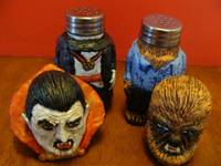 Dracula & the Wolfman Salt&Pepper Shaker Set (Misc) Custom Other