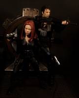 Black Widow Winter Soldier Movie Repaint (Marvel Legends) Custom Action Figure