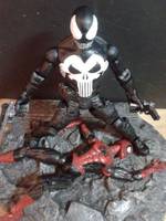 Symbiote Infused Punisher (Marvels' What if Series) (Marvel Legends) Custom Action Figure