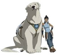 Naga (Polar Bear Dog) and Korra (Avatar the Last Airbender) Custom Action Figure