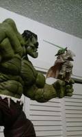 Yoda Vs. Hulk (Diorama) (Marvel Legends) Custom Action Figure