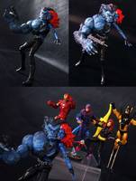 Mystique: Mid-Transform Beast (Avengers) Custom Action Figure