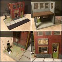 Franks Gun Shop  Apt Safehouse Hideout 1/12 Scale Diorama FINISHED!! (Marvel Legends) Custom Diorama / Playset