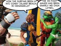 Teenage Mutant Street Fighter Turtles...Chun Lo'neil (Teenage Mutant Ninja Turtles) Custom Action Figure