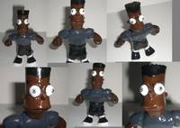 Black Simpson (Original) Custom Action Figure