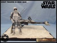 Scout Trooper in Snow Gear (Star Wars) Custom Diorama / Playset