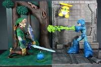 Megaman Vs. Link (Nintendo) Custom Diorama / Playset