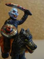 Warg Rider No.3 (Fantasy) Custom Miniature / Figurine