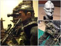 Punisher 6-Inch Threea AP Cloth Costume (Marvel) Custom Action Figure