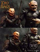LOTR ORC ARCHER Version 1 "Mohawk" (Lord of the Rings) Custom Action Figure