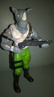 Rocksteady TMNT (Teenage Mutant Ninja Turtles) Custom Action Figure