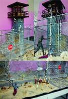 The Walking Dead Prison Front Yard (Finished) (Walking Dead) Custom Diorama / Playset