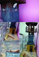 The Walking Dead Prison Front Yard (Finished) (Walking Dead) Custom Diorama / Playset