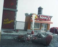 SHS Battle at Jhonny´S (Super Hero Squad) Custom Diorama / Playset