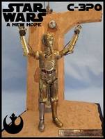 C-3po (Star Wars) Custom Diorama / Playset