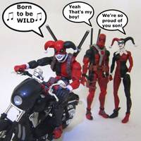 Harley-Deadpoolson (Amalgam) Custom Action Figure