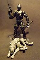 6" Snake Eyes V2 and Super Pose-Able Wolf (G.I. Joe) Custom Action Figure