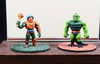 MOTUSCLE Man-At-Arms and Whiplash (Masters of the Universe) Custom Miniature / Figurine