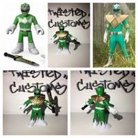 Imaginext Green ranger with shield (Power Rangers) Custom Miniature / Figurine