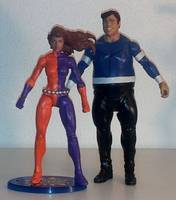 DUO DAMSEL & BOUNCING BOY: Legion's loving couple (DC Universe) Custom Action Figure