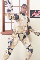 Finn in Stormtrooper armor (Jakku desert) (Star Wars) Custom Action Figure