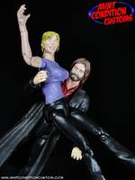 John & Sarah Harmon Wedding Cake Toppers (Real People) Custom Action Figure