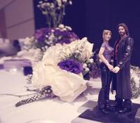 John & Sarah Harmon Wedding Cake Toppers (Real People) Custom Action Figure