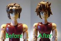 Sagittarius Aioros Head (Saint Seiya) Custom Action Figure