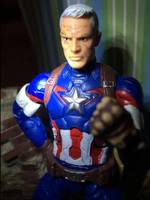 Old Captain America (Movie Costume) Steve Rogers (Marvel Legends) Custom Action Figure