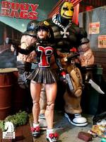 Clownface and Panda (Legendary Comic Book Heroes) Custom Action Figure