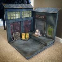 1/12 scale large exterior warehouse diorama (Marvel Legends) Custom Diorama / Playset