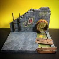Tmnt desktop display (Teenage Mutant Ninja Turtles) Custom Diorama / Playset