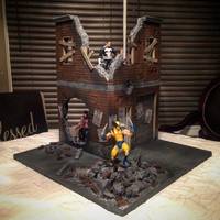 Marvel warzone display 1:12 scale (Marvel Legends) Custom Diorama / Playset