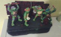 Miniature Sidewalk Diorama (Teenage Mutant Ninja Turtles) Custom Diorama / Playset