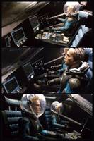 Bishop as Prometheus RT01 Transport Driver (Aliens) Custom Action Figure [Bishop / Prometheus RT01 Transport interior]