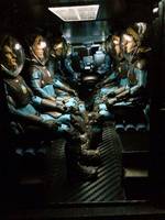 Bishop as Prometheus RT01 Transport Driver (Aliens) Custom Action Figure [Bishop / Prometheus RT01 Transport Interior]