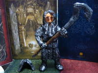 Dwarf Warrior w/scythe(Figurine) (Hobbit) Custom Miniature / Figurine