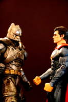Batman v Superman Armored Batman (LED Eyes) (DC Universe) Custom Action Figure [Face off]