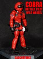 COBRA WILD WEASEL 6" 1:12th Scale (G.I. Joe) Custom Action Figure [CUSTOM GI JOE COBRA WILD WEASEL RATTLER PILOT 6]