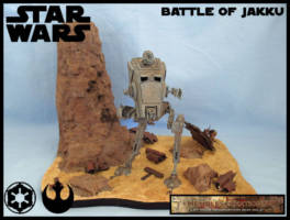 AT-ST Battle of Jakku (Star Wars) Custom Diorama / Playset