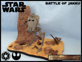 AT-ST Battle of Jakku (Star Wars) Custom Diorama / Playset