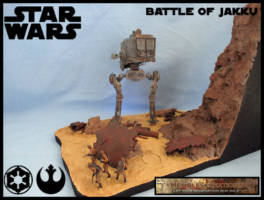 AT-ST Battle of Jakku (Star Wars) Custom Diorama / Playset