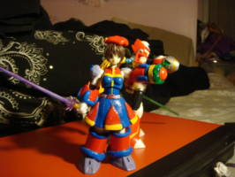 Iris from Megaman X4 (Megaman) Custom Action Figure [Iris buster and I-Rapier]