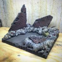 Marvel legends warzone debris display (Marvel Legends) Custom Diorama / Playset