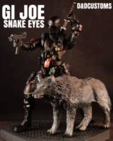 GI JOE SNAKE EYES Commando & Timber v1 6" 1:12th Scale (G.I. Joe) Custom Action Figure [CUSTOM GI JOE MARVEL LEGENDS BLACK SERIES STYLE 6" SNAKE EYES COMMANDO & TIMBER 1:12TH SCALE]