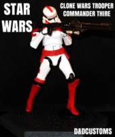 STAR WARS ORDER 66 Commander Thire 6" (Star Wars) Custom Action Figure [CUSTOM STAR WARS BLACK SERIES 6" 1:12TH SCALE CLONE WARS TROOPER COMMMANDER THIRE]