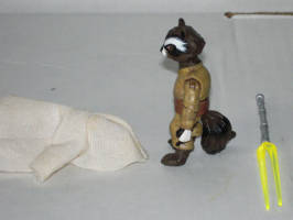 Rocket - Racoon Jedi Knight (Star Wars) Custom Action Figure [Left Side View]