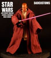 STAR WARS Jedi Master Mace Windu 3.0  6" (Star Wars Clone Wars) Custom Action Figure