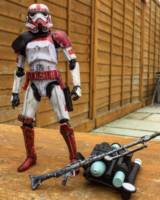 Imperial Shocktrooper (battle damage) (Star Wars) Custom Action Figure [Taking 5]