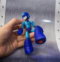 Custom Mega Man Figure Grumpie (Megaman) Custom Action Figure [Holding him]